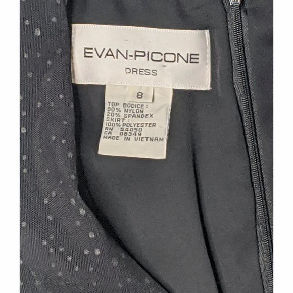 Evan Picone Black Sleeveless Dress - Picture 6 of 8